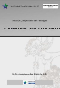Ala-Ayuning Dina mwah Sasih :deskripsi,terjemahan, suntingan