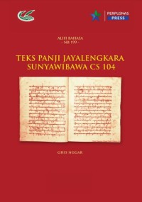E-book Suntingan teks Serat Weddhataya :piwulang joged utawi piwulangan mendhet raosipun Beksa Wireng Kina (RP 392)