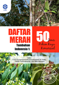 E-book Daftar merah tumbuhan Indonesia 1:50 jenis pohon kayu komersial